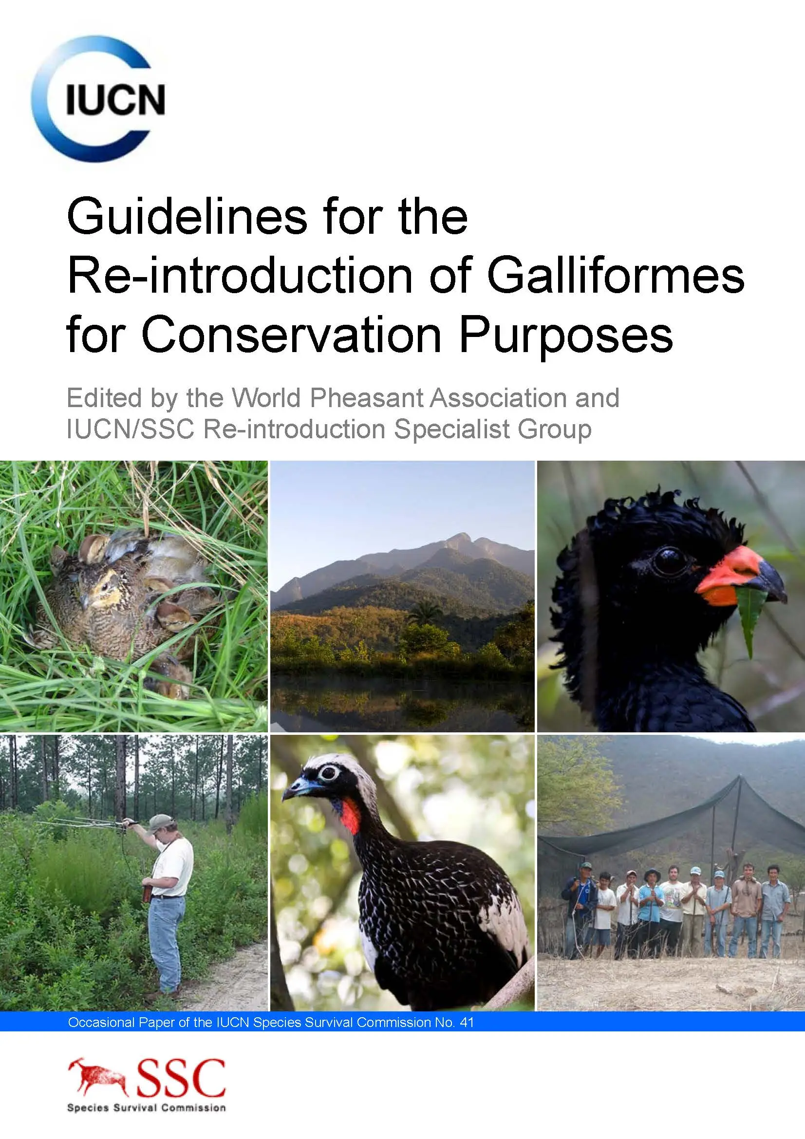 Cover of Guidelines for Reintroduction of Galliforms for Conservation Purposes