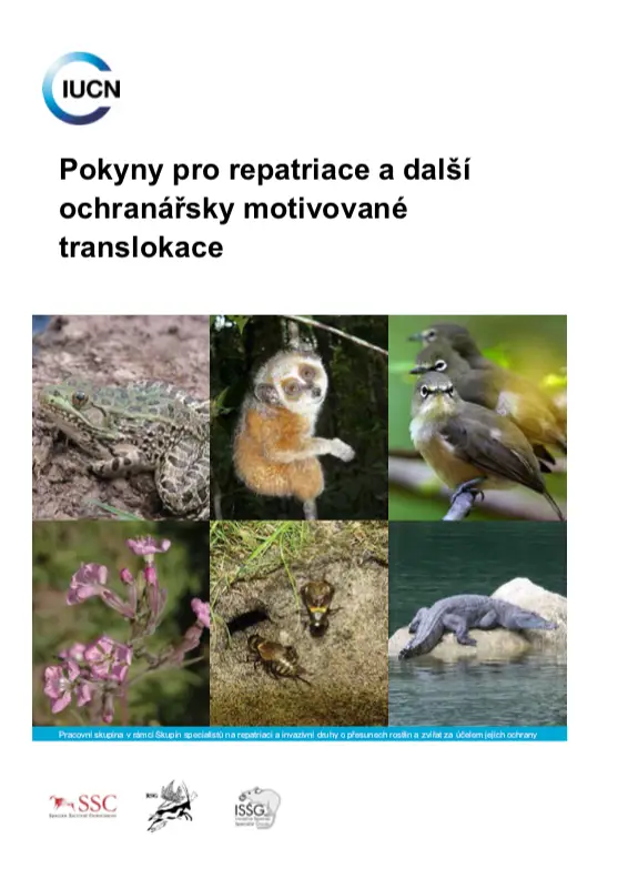 Cover of Guidelines for Reintroductions and Other Conservation Translocations – Czech
