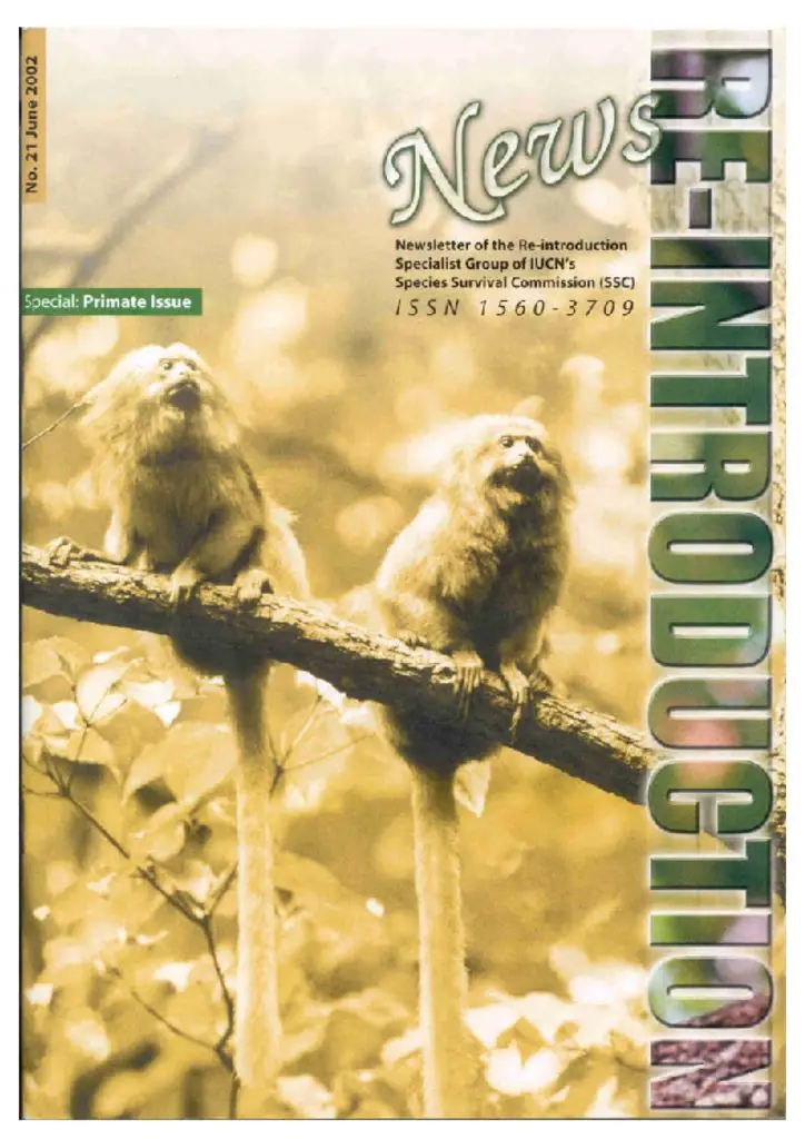 Cover of Re-introduction News June 2002
